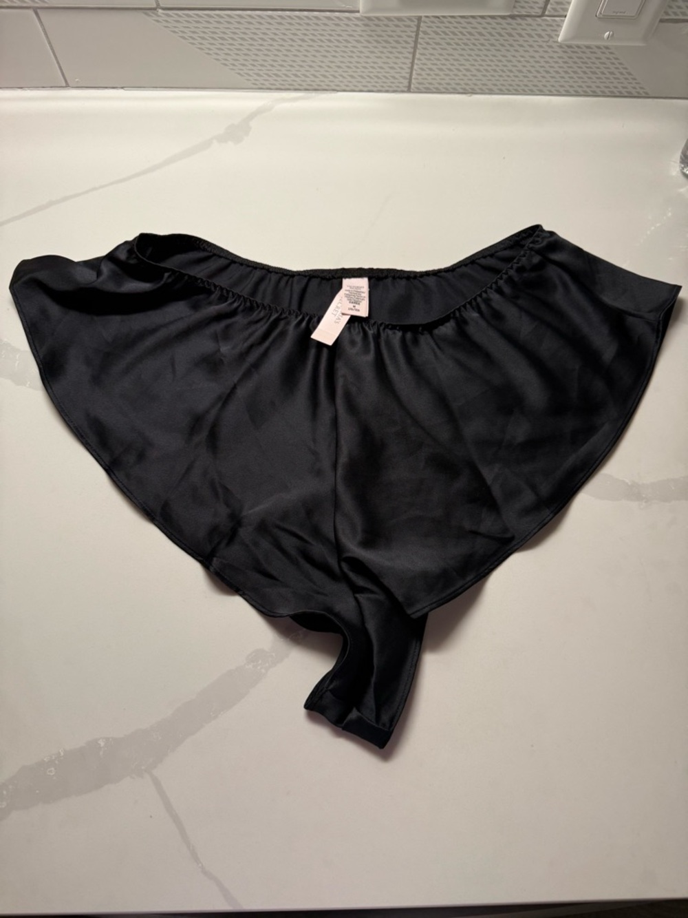 Victoria's Secret Black Satin shorts